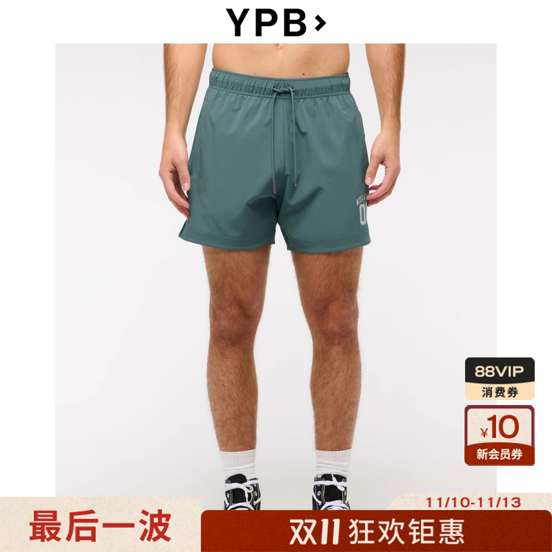 AF旗下YPB男装25夏季美式泽西风印花直筒运动短裤116-5290