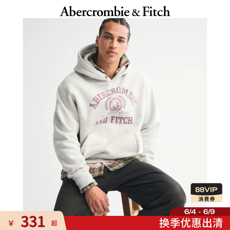 【经典复刻】AF美式抓绒LOGO连帽卫衣25冬季男装女装122-5843