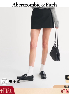 AF美式弹力气质黑色显瘦高腰迷你短裙裙裤26夏女装143-6355