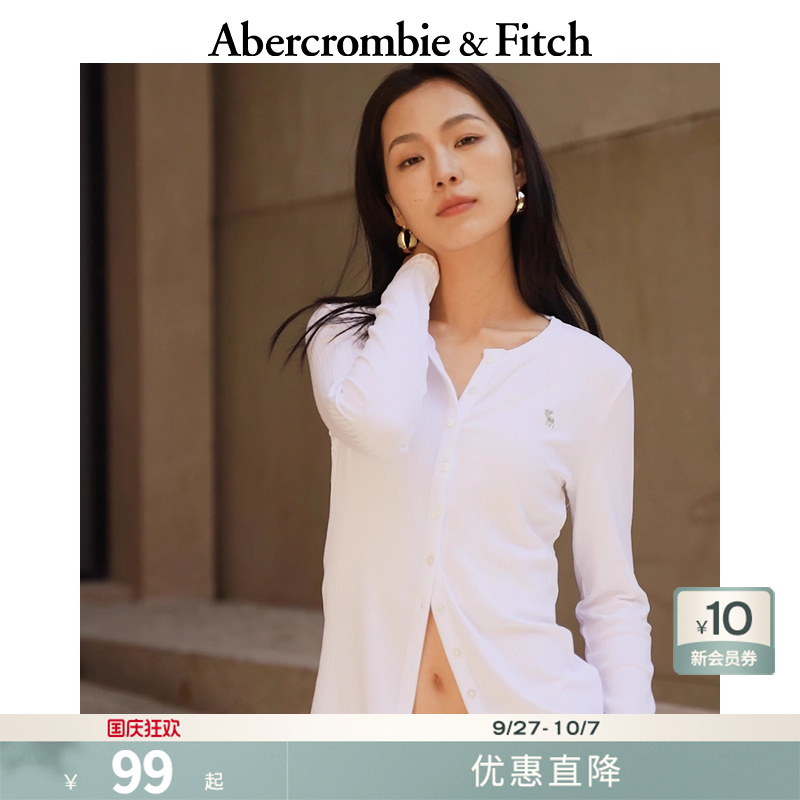 经典小麋鹿辣妹修身长袖T恤