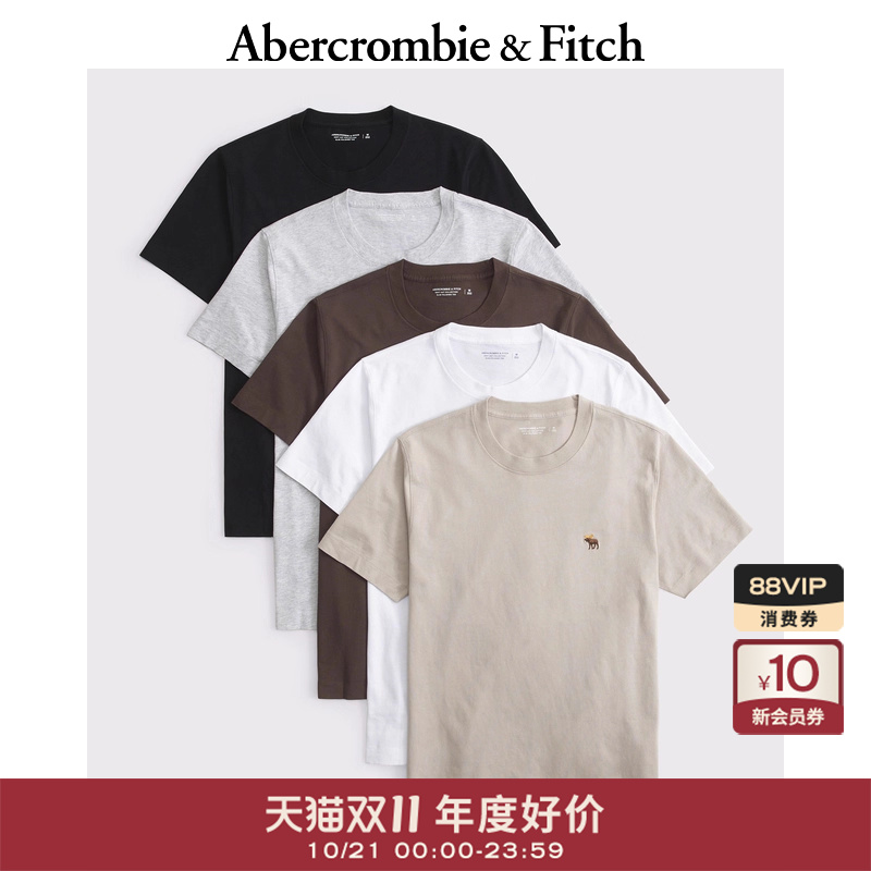 AF经典小麋鹿图案男装25秋季新款5件组合装棉质短袖T恤124-5217