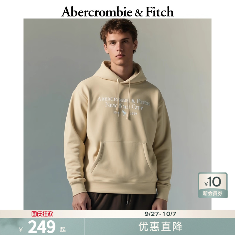 AF经典小麋鹿图案男装女装情侣装25秋季LOGO套头卫衣175-4021