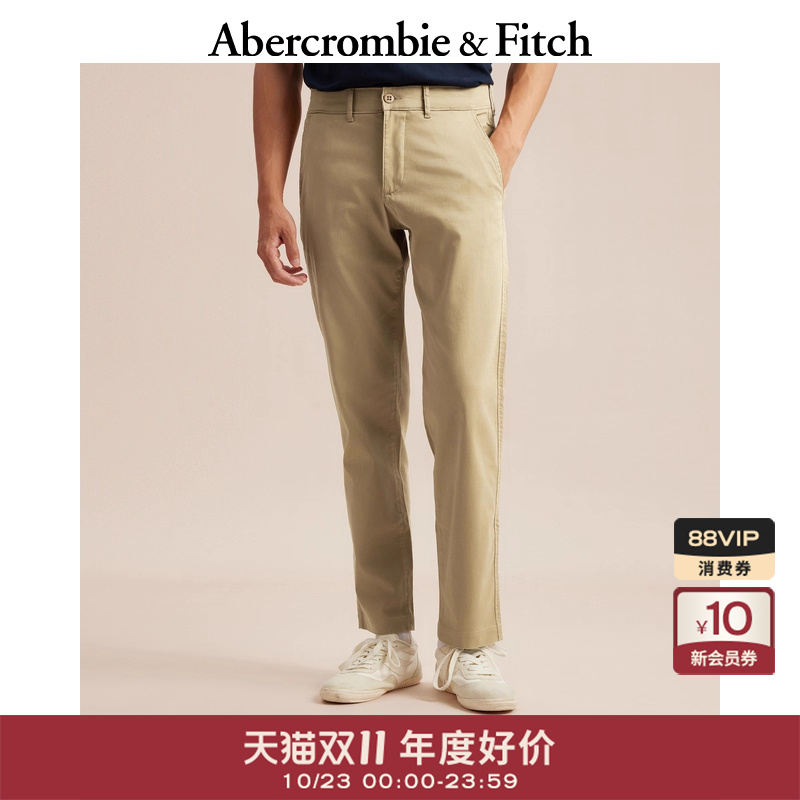 AF男装90年代风经典直筒卡其裤