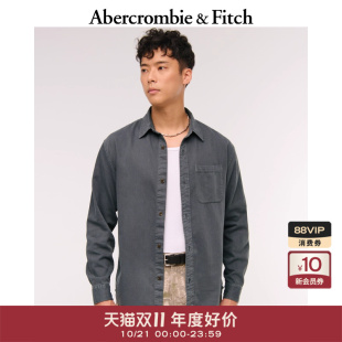 经典 通勤舒适斜纹布长袖 开衫 AF男装 125 美式 衬衫 5174 25秋冬新款