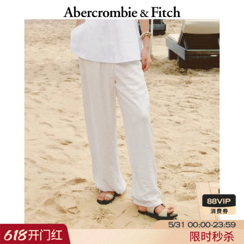 AF美式白色休闲裤长裤