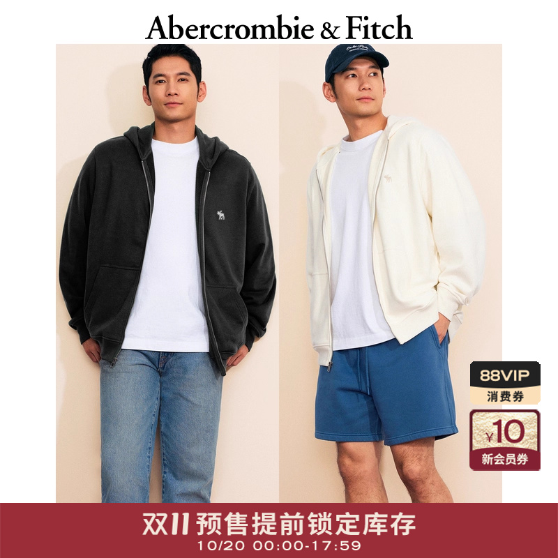 【双11预售】AF小麋鹿图案男装女装情侣装25春连帽卫衣122-5251