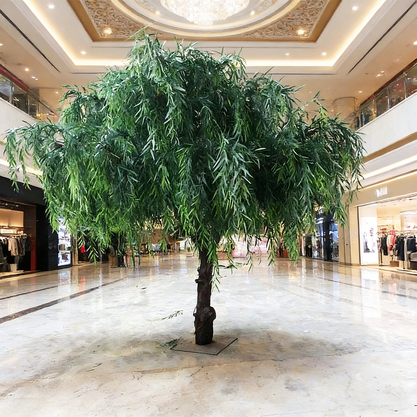 仿真垂柳树假柳树柳树叶装饰大型仿真树装饰室内道具摆放绿树景观