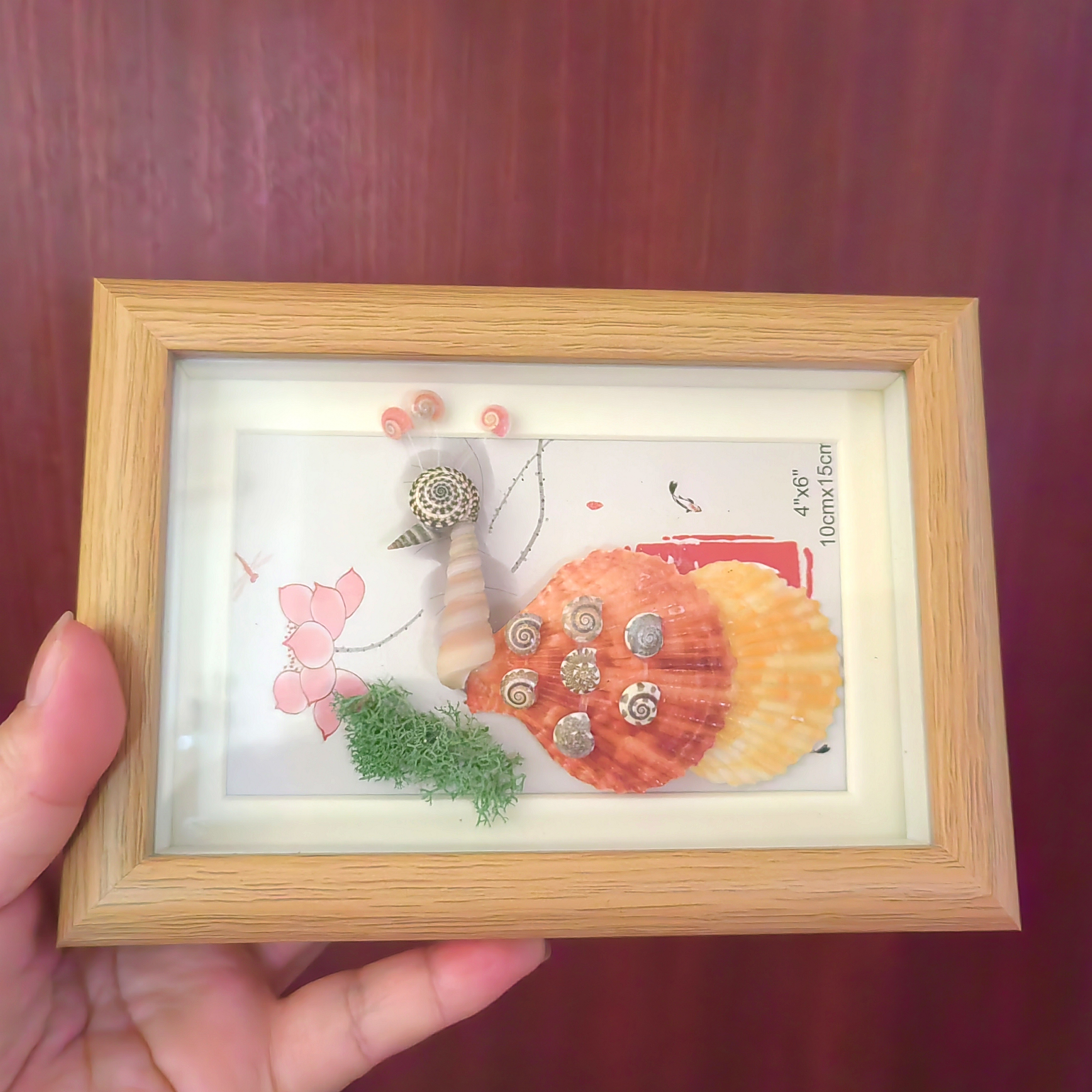 孔雀相框手工制作相框摆件工艺品17*12厘米左右成品材料包