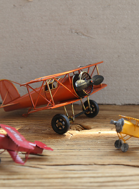 复古怀旧风飞机模型酒吧装饰品