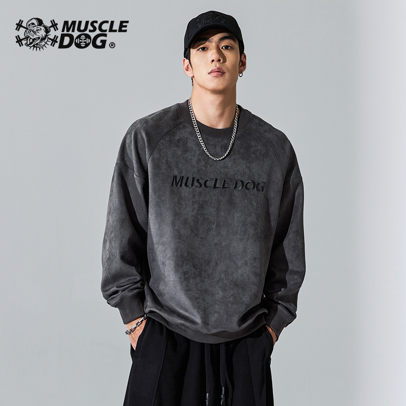 肌肉圆领卫衣MuscleDog健身