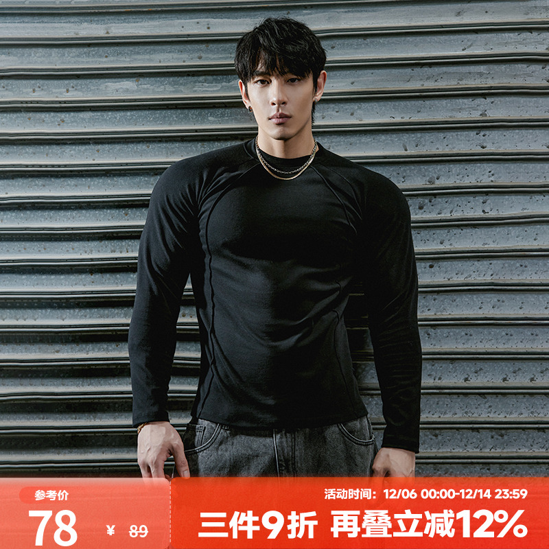 肌肉狗舒适亲肤潮牌新品运动长袖