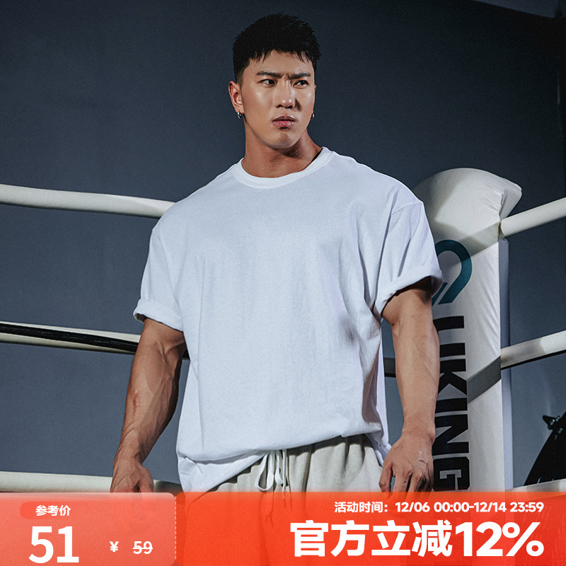 肌肉狗潮牌新品运动休闲短袖t恤