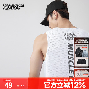 宽松无袖 夏季 工字跑步训练服健身衣服 运动背心男时尚 肌肉狗