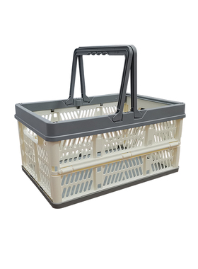 超市购物小手提篮带盖子水果零食储物筐饮料啤酒贮藏篮郊游收纳筐