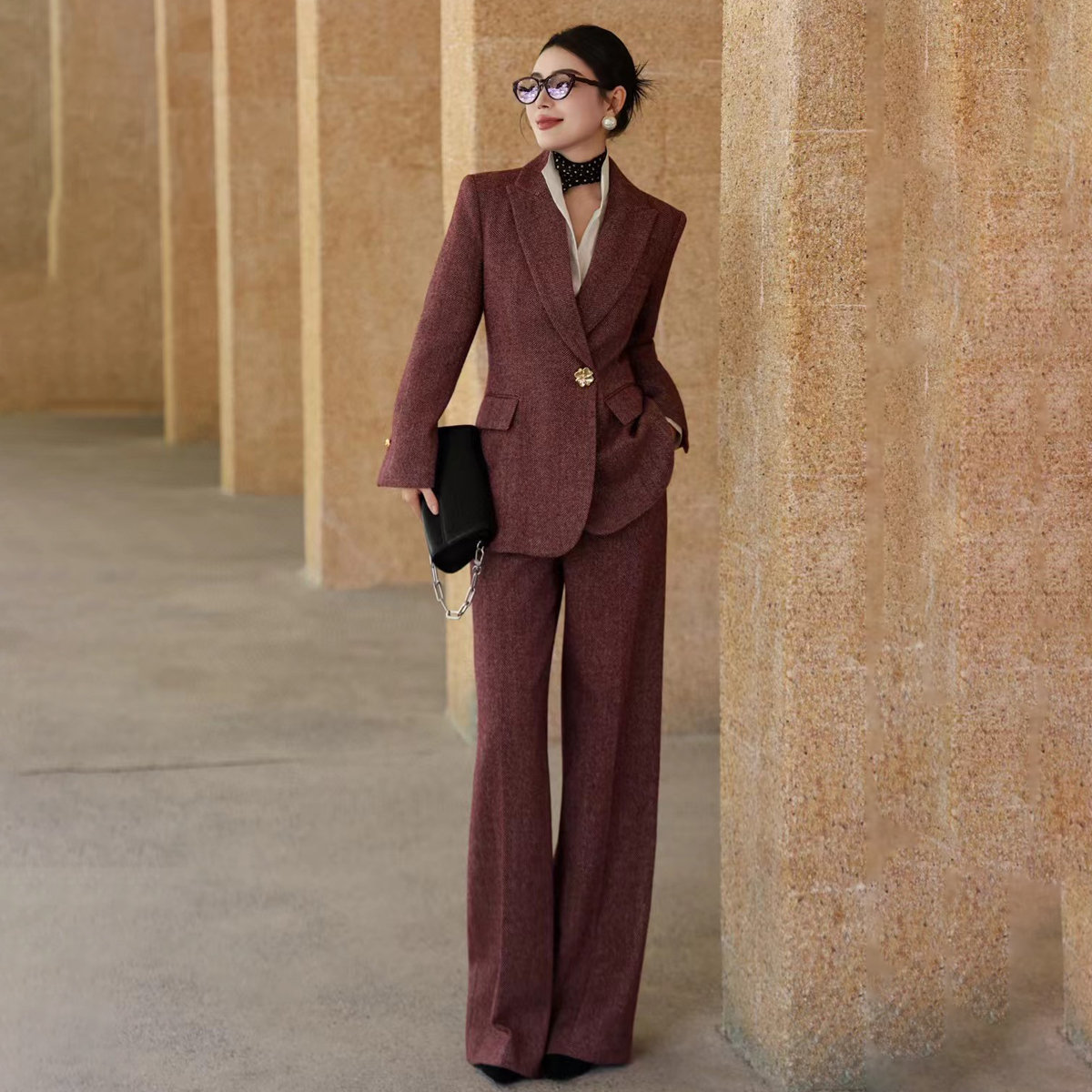 老钱风职业套装女2025春秋季