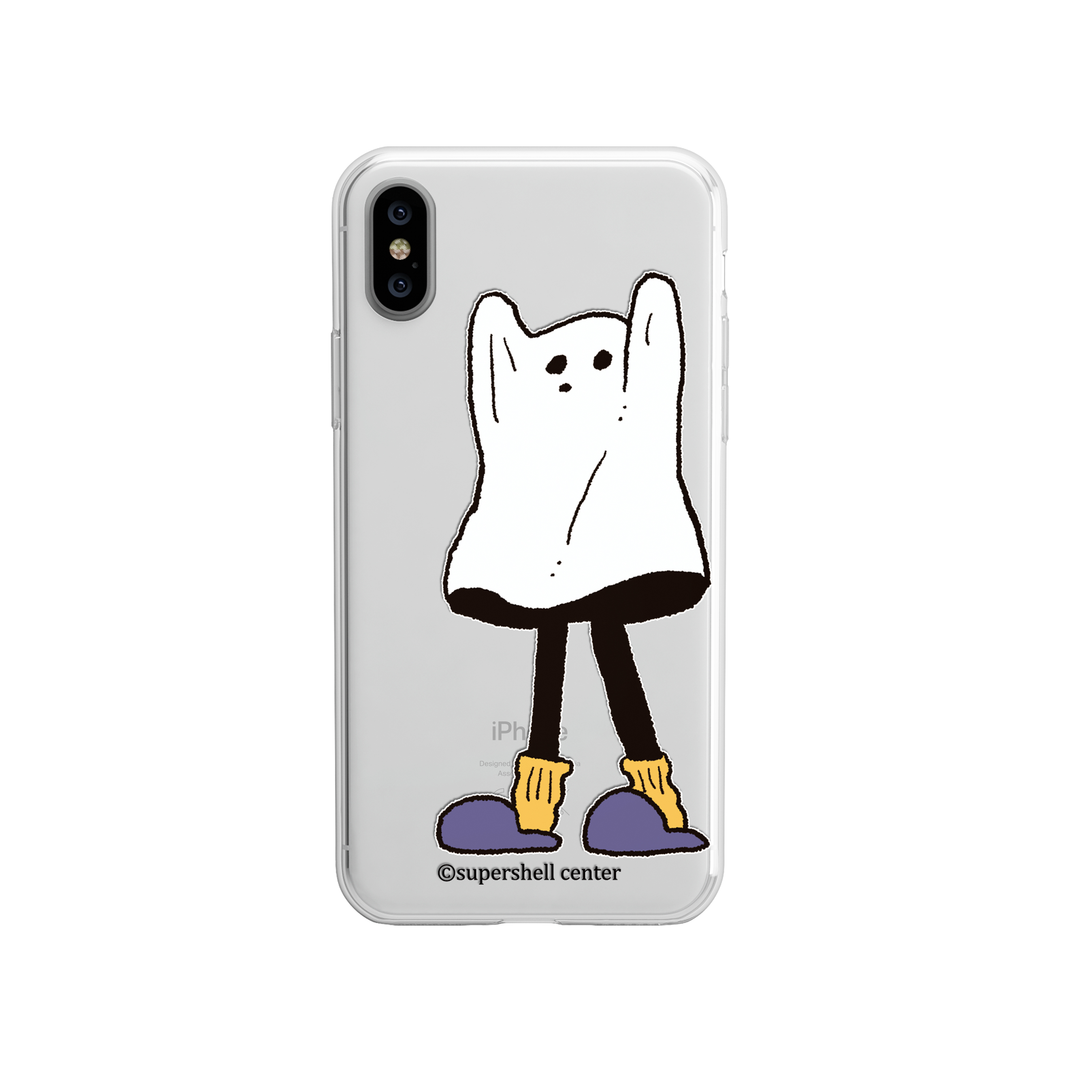 超有壳中心自制ins可爱鬼吐泡泡适用于苹果iPhone全包壳xsmax13