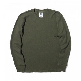 MADNESS L/S WAFFLE TEE秋冬休闲简约华夫格长袖卫衣男余文乐MDNS