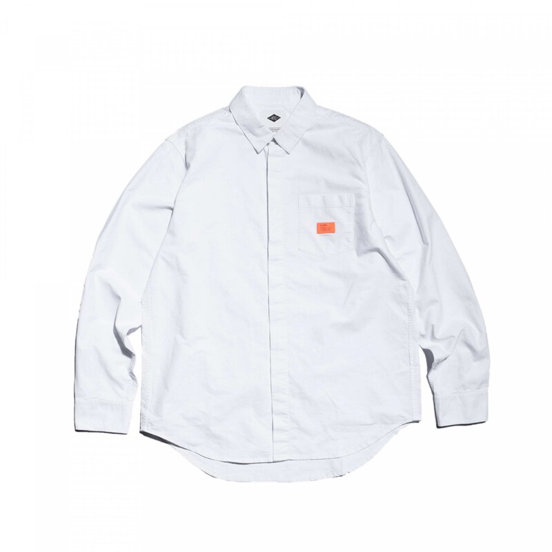MADNESS OXFORD SHIRT牛津纺简约时尚商务休闲口袋橙标长袖衬衫男