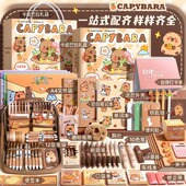 礼盒豚豚小马宝莉可爱ins 一年级开学大礼包女小学生女童高颜值大容量卡皮巴拉文具套装 新款 卡皮巴拉笔袋套装