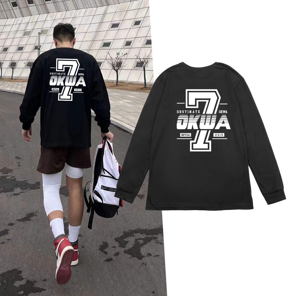 美式打底衫长袖篮球男速干透气