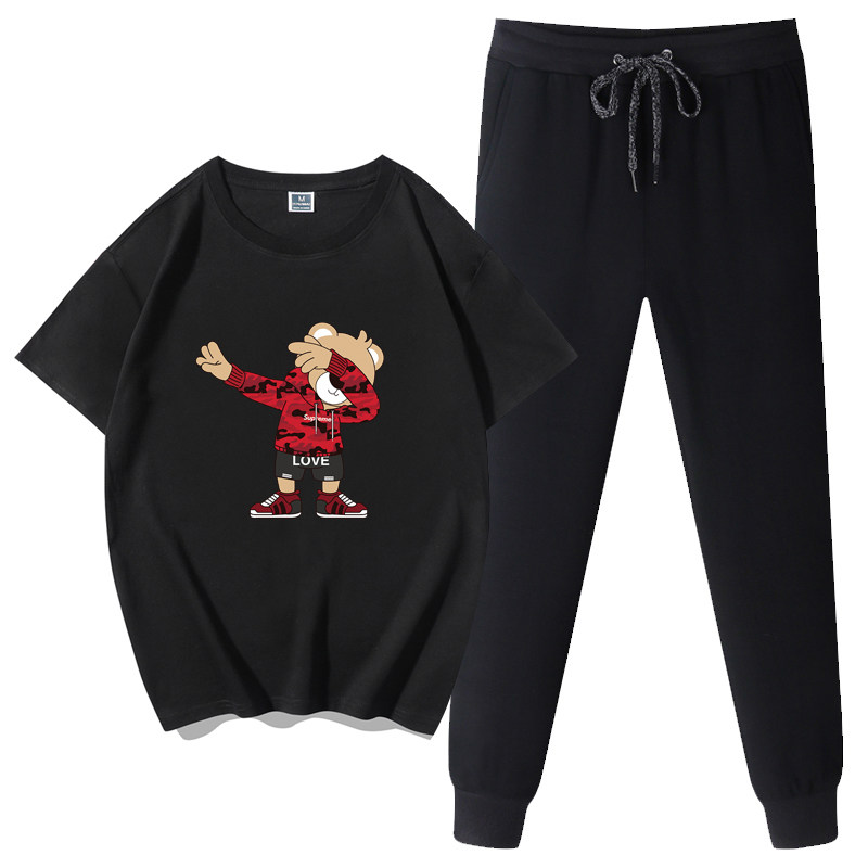 休闲运动裤男士土夏季夏天青少年初中高中学生两件套套装大码宽松|ruв категории Мужская одежда, брюки - от Buy2taobao.com для оказания профессиональной услуги покупки агента Taobao