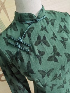 复古民国气质高端棉修身 2025年新款 旗袍连衣裙 改良女秋季 年轻款