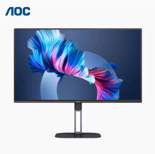 27V5 24G1524 AOC 旋转升降办公显示器 24V5 27英寸IPS屏75Hz