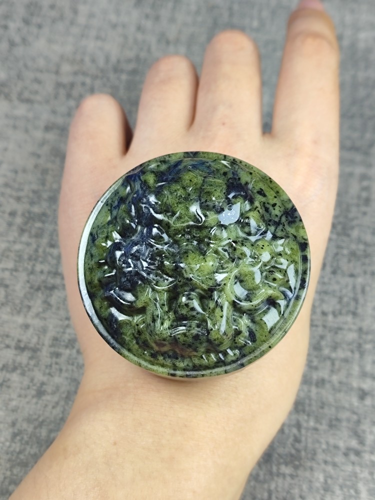 精品一图一物苏工手艺西藏药王石貔貅皮带扣男士腰扣私人定制9739