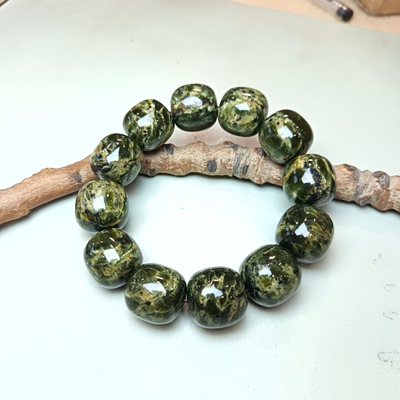 自然正品药王石18mm老型珠手串9658精品能量养生手链强磁能量石