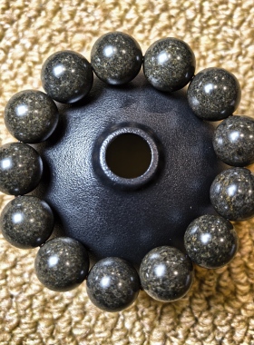 18毫米私人定制款新疆养生舍利石男士手串火山手链保真健康757