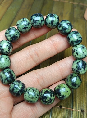 西藏正品药王石12mm老型珠手串西瓜皮色养生能量石手链男女10497