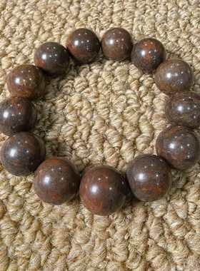 精品新疆养生舍利石手串18.5定制手链保真远古能量收藏品负氧419