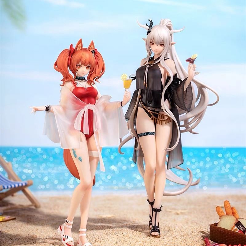 明日方舟【日版】夏日泳装 闪灵&安洁莉娜 二次元动漫手办Asai