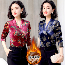 中年金丝绒女款2018新款秋冬t恤1