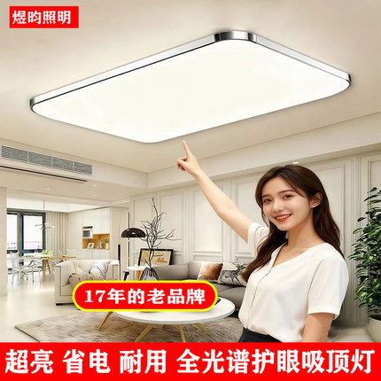 2025年新款超亮长方形led吸顶灯现代简约大气客厅灯卧室办公室灯