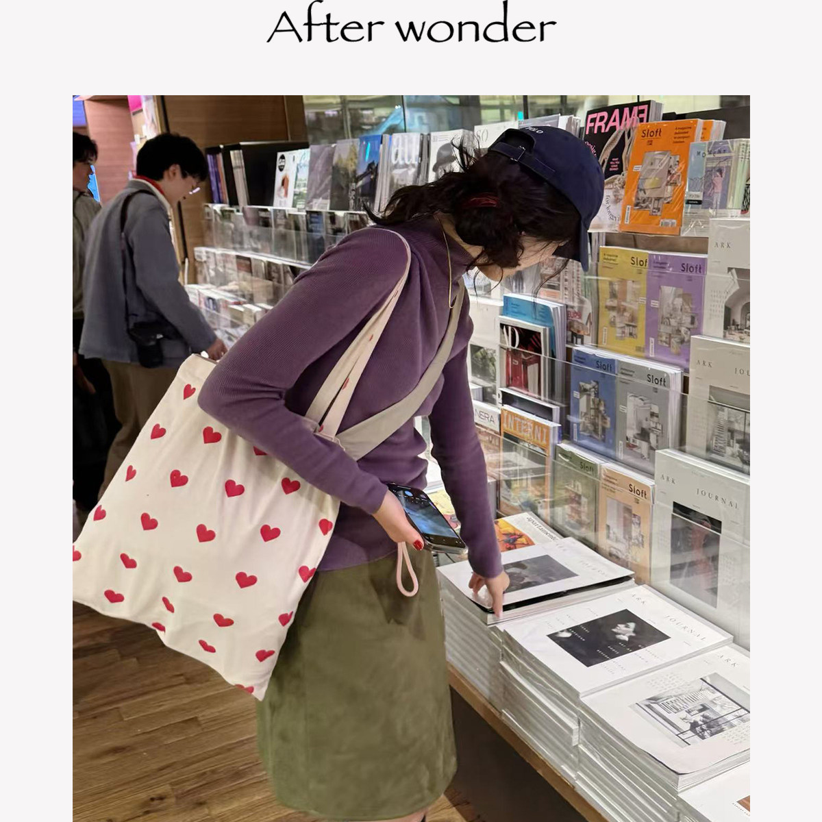 Afterwonder高更紫叠穿高领全羊毛高克重羊毛打底衫 百搭针织