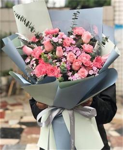 康乃馨广州鲜花店深圳佛山珠海鲜花同城速递生日花束配送送花上门