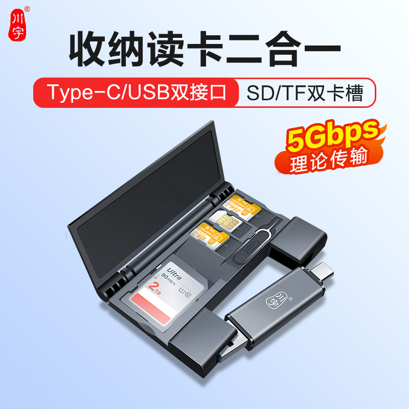 川宇高速读卡器SD卡支持相机手机