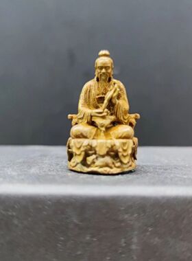 迷你三清道祖随身铜像