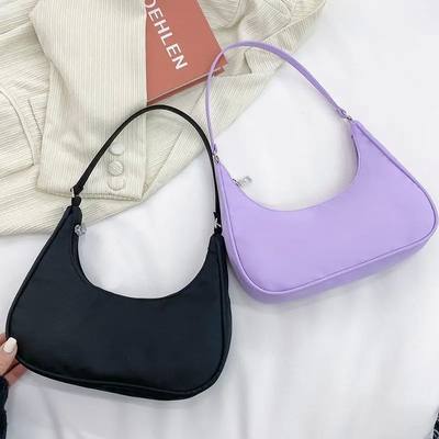 Women Bags Armpit Shoulder Bag Small Shoulder Purse Nylon Un
