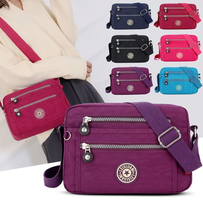 Waterproof Nylon Women Messenger Bags Small Purse Shoulder B