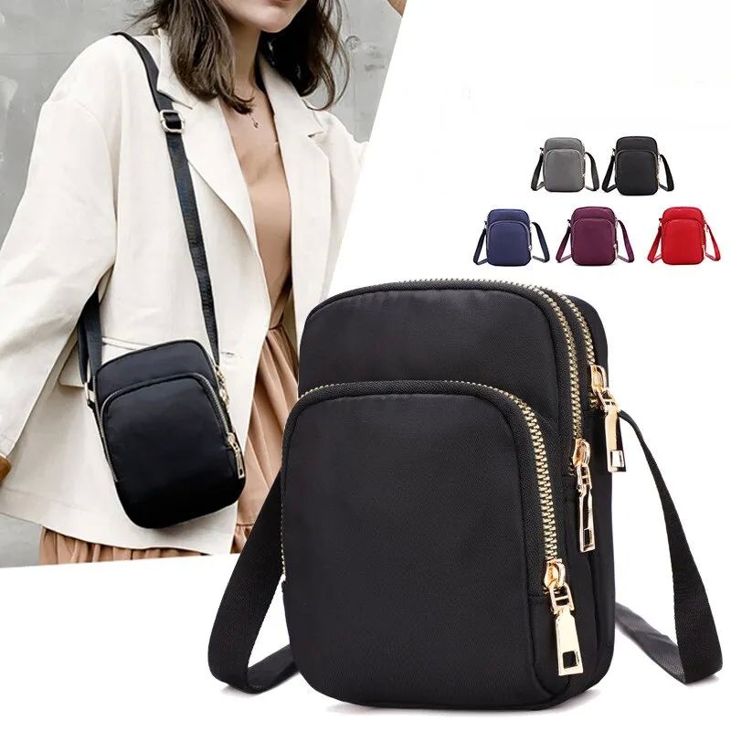 Women Bag Waterproof Shoulder Bag Crossbody Zipper Mobile Ph