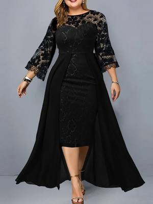 Plus Size Party Dresses for Wedding Guest Women's 2023 Sprin