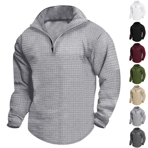 2026 Half Zipper Small Square Men's Vertical llar llar Half