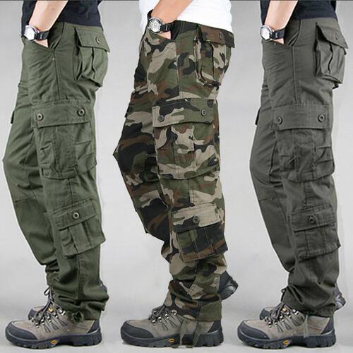 Outdoor Men's Multi-pocket Overalls Robust Wear-resistant tt