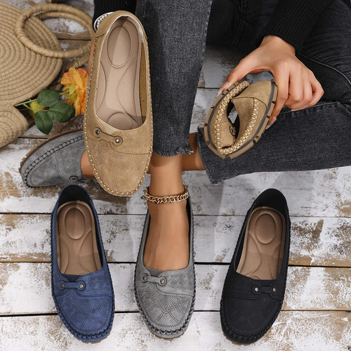 Large Size Stitching Women's Flat Shoes E-commerce Supply Vi