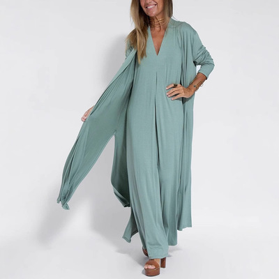 2026 Women's Solid lor Pullover V-neck Sleeveless Cardigan J