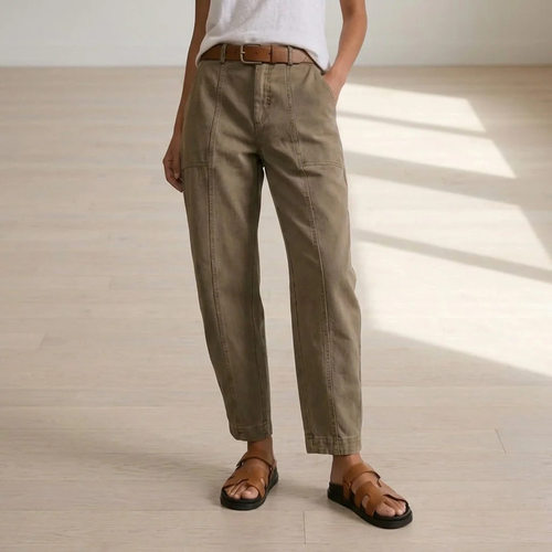 Workwear Trousers Women's Casual Loose Slimming Straight Leg