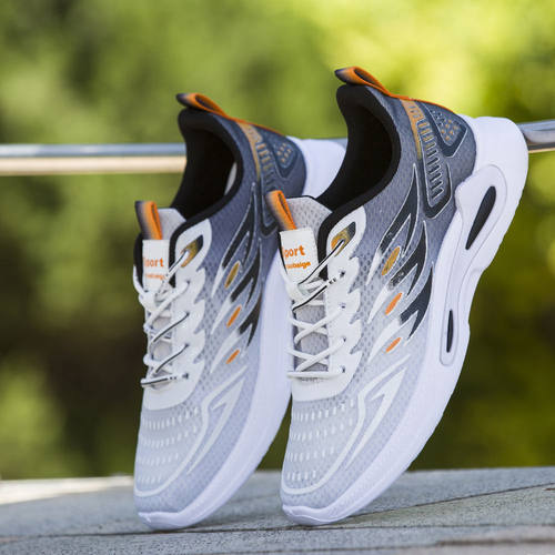 New Fashion rend Fly Woven Breathable Sports Casual Shoes mf