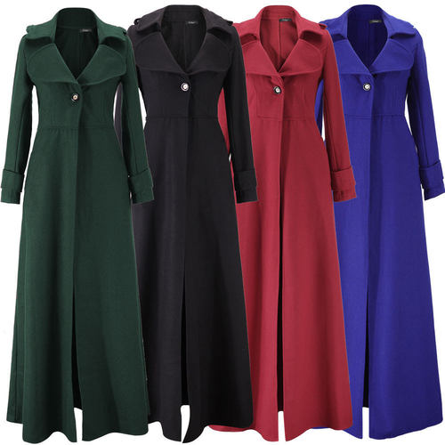 2026 Women's Woolen Overcoat Women's Turtleneck Women's Leng